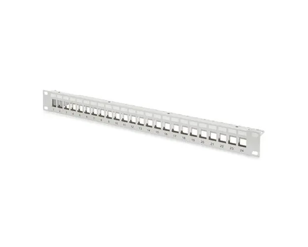 Panou de corectie Digitus cu 24 de porturi 1U gri DN-91410
