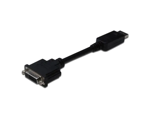 Cablu Assmann, Displayport/DVI-I, 15cm, Negru
