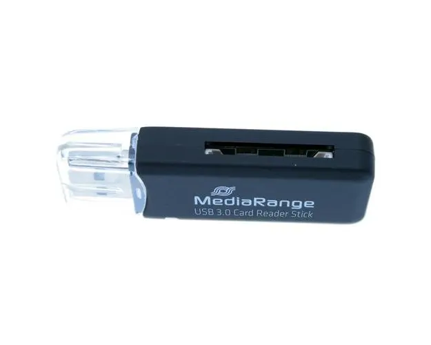 Stick pentru citire carduri MediaRange, USB 3.0, Negru
