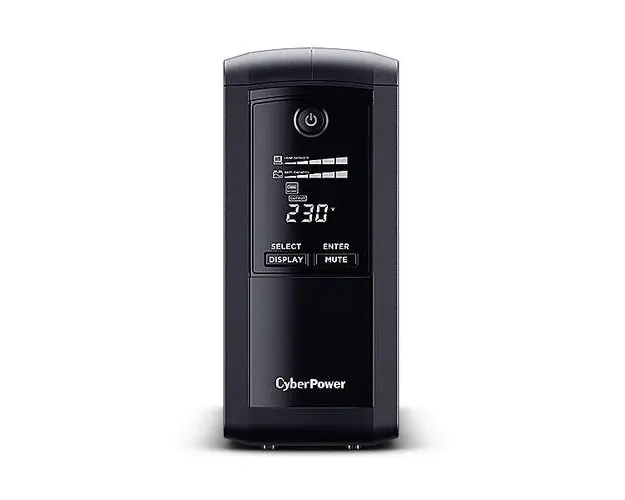 UPS Cyberpower VP1000EILCD, 1000 VA, 550 W, AVR, display LCD, USB, interactiv in linie (Negru_