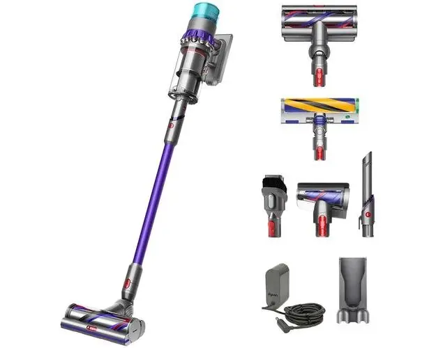 Aspirator vertical fara fir Dyson Gen5 Detect Absolute, 752W, putere de aspirare 280 AW, autonomie 70 min, (Galben/Negru)