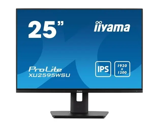 Monitor LED Iiyama, 25 inch, 1920 x 1200, VGA, HDMI, DisplayPort, Pivot, Negru