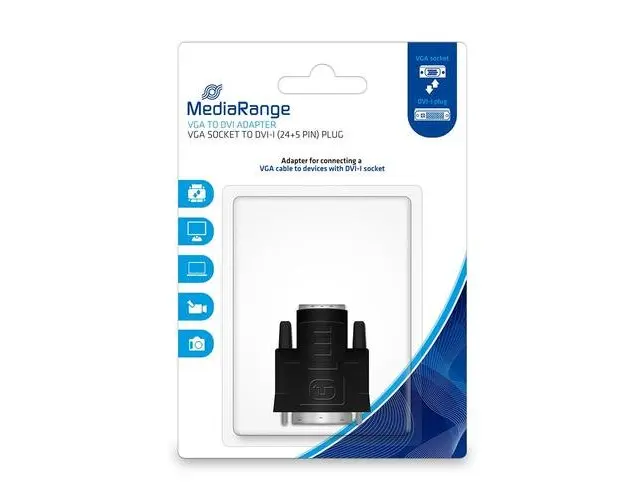 Adaptor VGA/DVI MediaRange, Negru