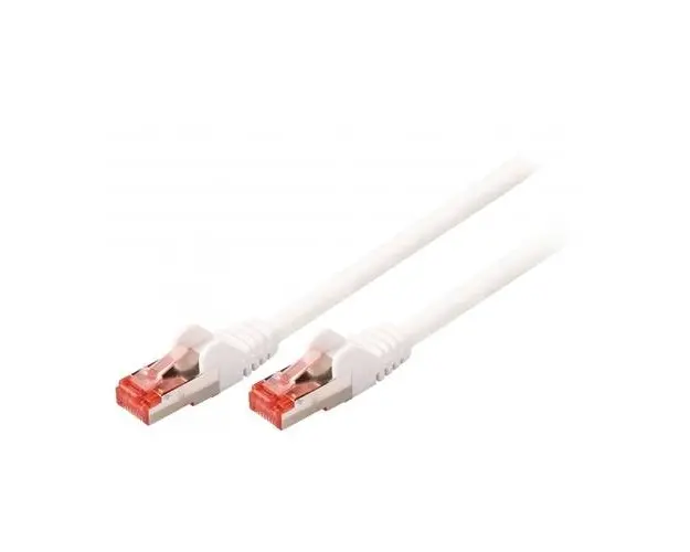 Cablu de retea din fibra optica cu miez de cupru, EFB Elektronik, S/FTP cat6A LSZH 2m, Alb