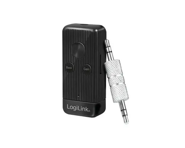 Receiver audio Logilink, conectare prin Jack 3.5mm, Bluetooth v5.0, ac. 300mAh, pana la 6.5 ore, card microSD, bass booster, antena interna (Negru)