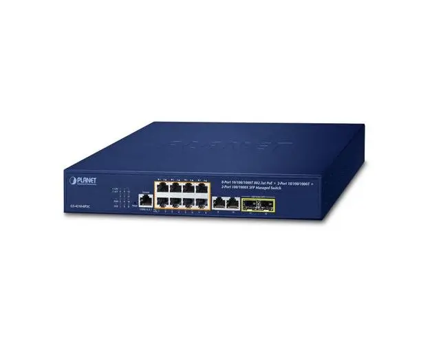 Switch Planet, IPv4/IPv6, Gestionat cu 8 porturi, Albastru