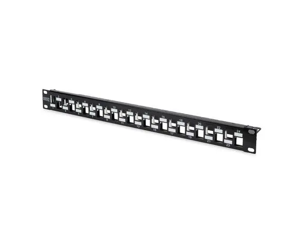 Panou de corectie, Digitus, 24 porturi, Negru