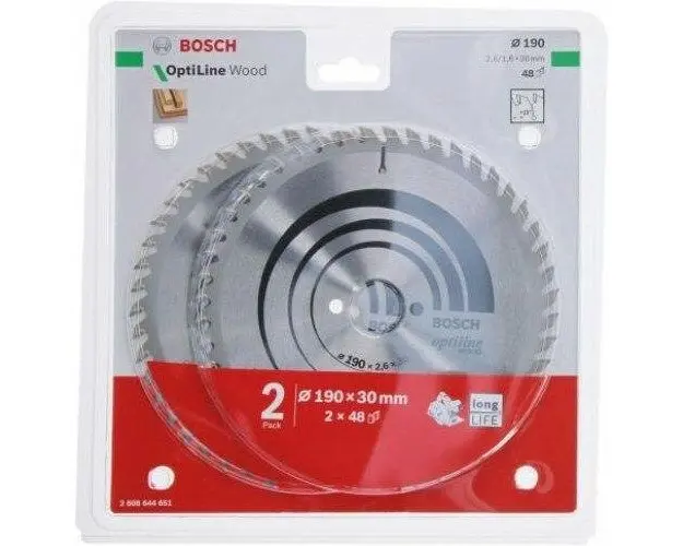 Fierastrau circular, Bosch, 19 x 2.6, 1.6 x 30 x 48, Gri/Rosu