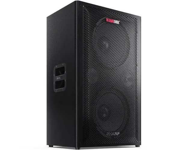 Boxa portabila Sharp SUMOBOX CP-LS200, 200 W, Baterie detasabila, Procesor SAM® by Devialet, Bluetooth, TRS/XLR/AUX, Waterproof IPX4 (Negru)