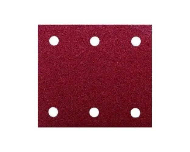 Hartie abraziva velcro, 114x102mm, 6 gauri, granulatie 100