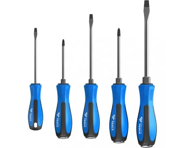 Set 5 buc Surubelnite de Impact Brilliant Tools (Albastru)