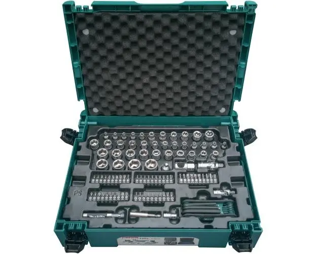 Trusa scule Makita E-08713, 120 piese, piese biti tubulare makpac