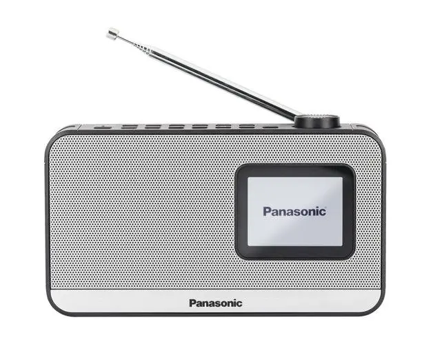 Radio portabil Panasonic RF-D15EG-K, FM, DAB+, Bluetooth, functie ceas, alarma si timer (Negru/Argintiu)