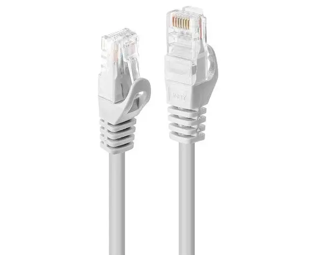 Cablu de retea Lindy 2m Cat.6 U/UTP, conector A: RJ45 Male conector B: RJ45 Male, latime de banda suportata 250MHz, Alb