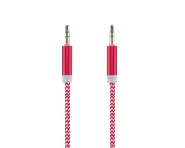 Cablu audio Tellur Basic jack 3.5mm, 1m, Rosu