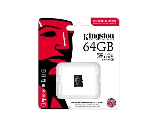 Card de memorie, Kingston, 64GB, SDXC Clasa 10 A1