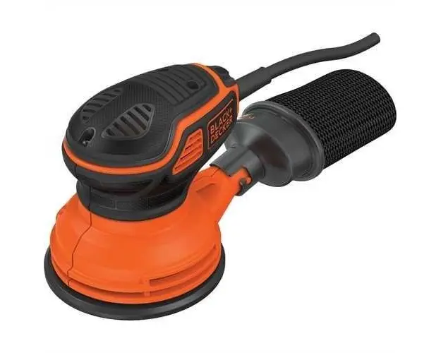 Slefuitor excentric, Black & Decker KA199-QS, 125 mm, 240 W, Portocaliu/Negru