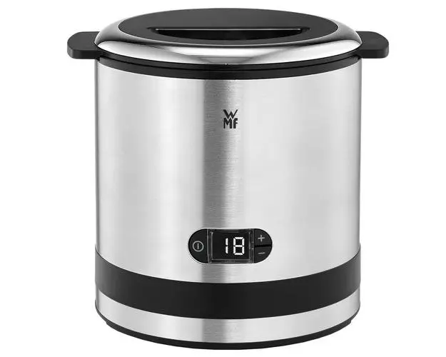 Masina de inghetata WMF 416450011, 12 W, recipient 0.3 L, Afisaj LCD, Timer (Inox)