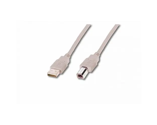 Cablu de conectare USB, Assmann, tip A - B 1.8m, Bej