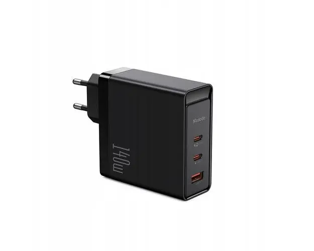 Incarcator retea Mcdodo GaN, Usb-C, Usb, USB, 2 x USB Type-C, 140W (Negru)