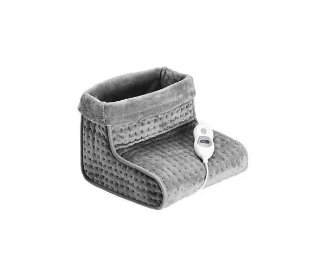 Incalzitor picioare cu tesatura confortabila, 3 nivele de caldura, protectie supraincalzire, telecomanda (Gri)