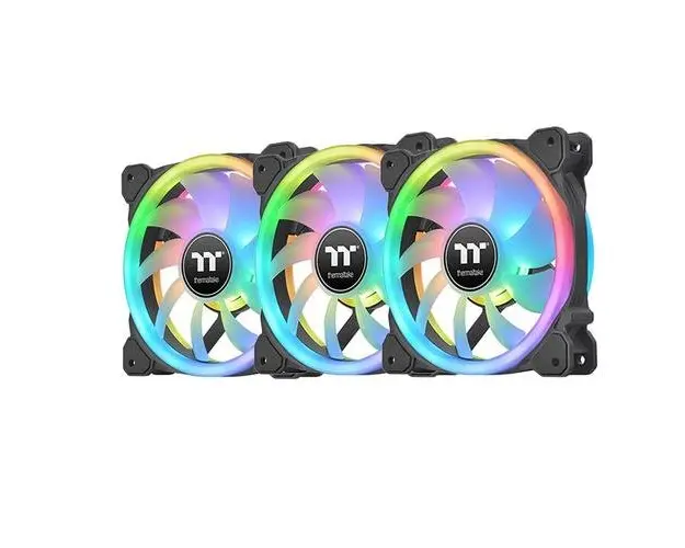 Set 3 ventilatoare Thermaltake Swafan 14 140mm iluminare aRGB
