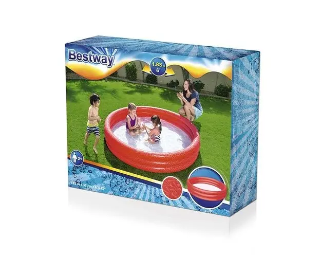 Piscina gonflabila Bestway, 183x33 cm, Rosu