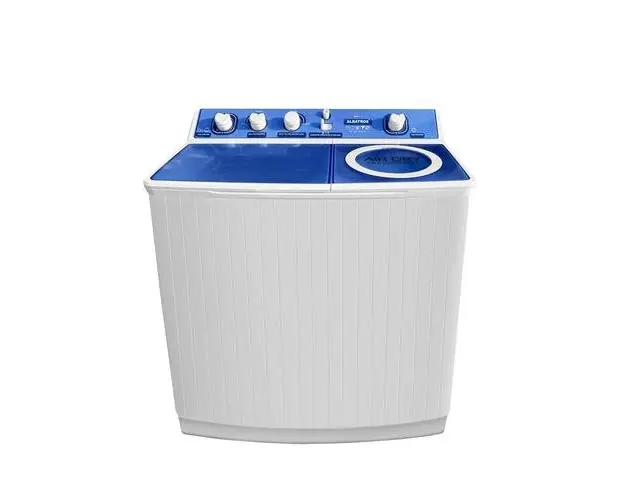 Masina de spalat rufe semiautomata Albatros WMS 7.7, Cantitatea de rufe uscate 7 kg, Cantitatea de rufe la stoarcere 3 kg, Volum cuva de spalare maxim 65 l, Alb/Albastru