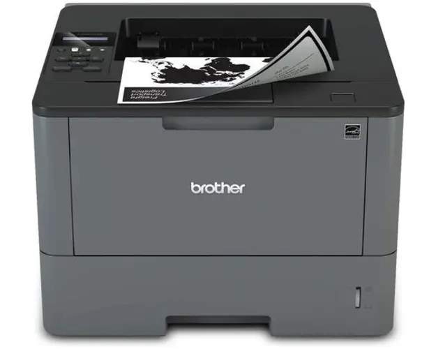 Imprimanta Refurbished Laser Monocrom Brother HL-L5200DW, Duplex, A4, 40ppm, 1200 x 1200, USB, Retea, Wireless