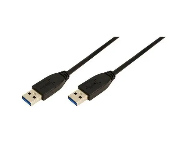 Cablu date , Logilink , USB 3.0 A tata / A tata , 2 m , Negru