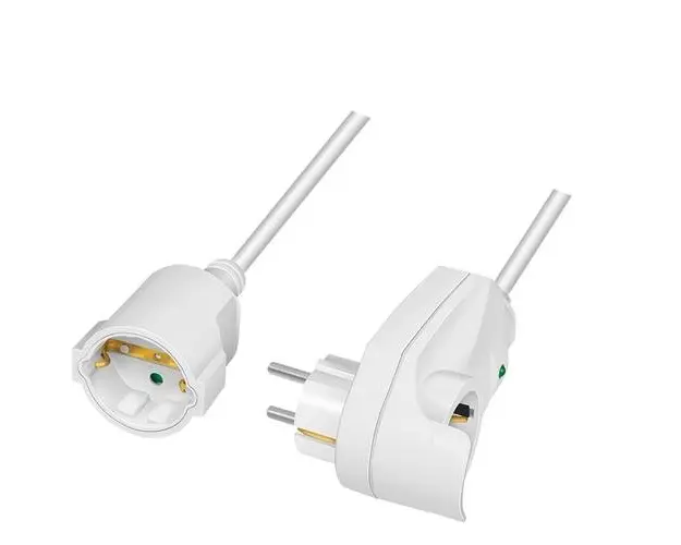Prelungitor LogiLink LPS275, 1 priza, IP20, H05VV-F 3G 1.5 mm², cordon 3m, Alb