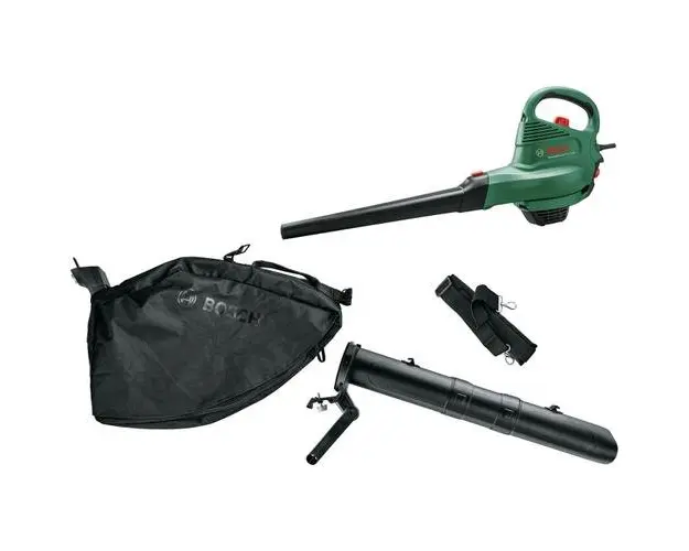 Suflanta si aspirator cu tocator pentru frunze Bosch Universal GardenTidy 2300, putere 2300 W, viteza variabila, 285 km/h viteza maxima, 160 l/s debit, sac colecor 45 l, raport maruntire 12:1