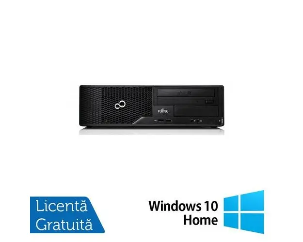 Calculator Sistem PC Refurbished Fujitsu Esprimo E510 Desktop, Intel Core i5-3470S 2.90GHz, 4GB DDR3, 500GB HDD, DVD-RW + Windows 10 Home