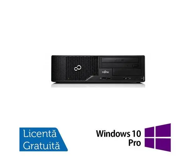 Calculator Sistem PC Refurbished Fujitsu Esprimo E510 Desktop, Intel Core i5-3470S 2.90GHz, 4GB DDR3, 500GB HDD, DVD-RW + Windows 10 Pro