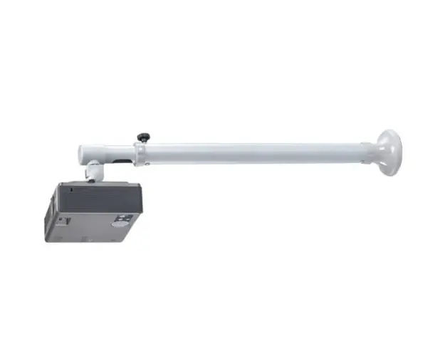 Suport pentru videoproiector de perete Neomounts, distanta reglabila fat de perete 37-47cm, greutate maxima suportata 12 kg, tip full motion, inclinare pana la 90, rotatie pana la 360, Argintiu