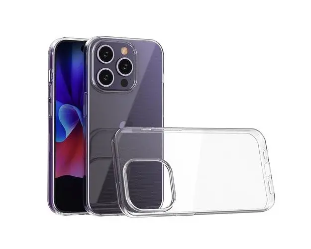 Husa cu gel TPU, pentru iPhone 15 Pro, Transparenta