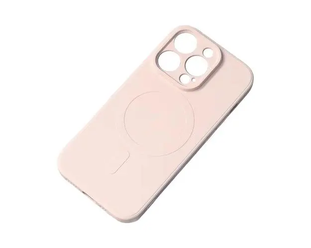 Carcasa Silicone Case MagSafe compatibila cu iPhone 15 Pro, Roz