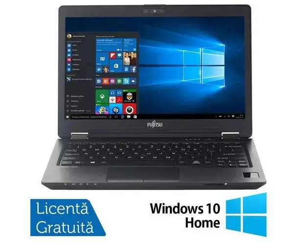 Laptop Refurbished Fujitsu LifeBook U728, Intel Core i5-8250U 1.60-3.40GHz, 8GB DDR4, 256GB SSD, 12.5 Inch Full HD, Webcam + Windows 10 Home