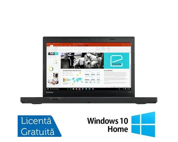 Laptop Refurbished LENOVO ThinkPad L470, Intel Core i5-6300U 2.40-3.00GHz, 8GB DDR4, 256GB SSD, 14 Inch HD + Windows 10 Home