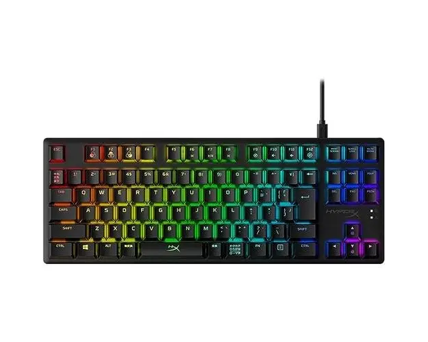 Tastatura HP HyperX Alloy Origins Core PBT RGB Blue Switch, RGB LED, USB, Negru