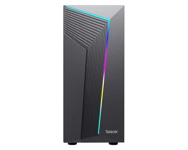 Carcasa SPACER WARRIOR, Middle Tower (Negru)