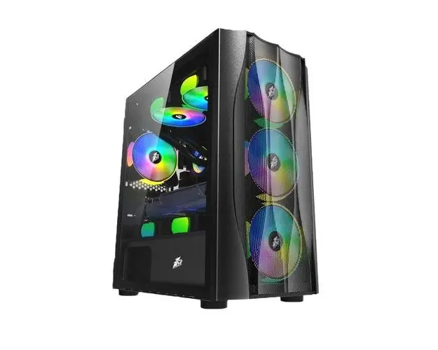 Carcasa 1STPLAYER Gaming X3-M-4F1-BK, fara sursa, Negru