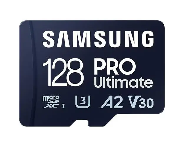 Card de memorie Samsung PRO Ultimate microSDXC UHS-I, 128GB, Adaptor SD, Albastru