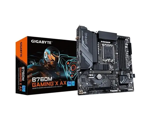 Placa de baza GIGABYTE B760M GAMING X AX DDR5, LGA 1700