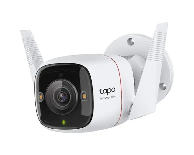 Camera de supraveghere TP-Link Tapo C325WB, conexiune Wi-Fi sau prin cablu, 4MP, 2K QHD ,Night Vision ColorPro, Detecteaza miscare si a persoanelor/animalelor de companie/vehiculelor, Alarma sonora si luminoasa, Functie Two-Way Audio, Control Vocal, IP66