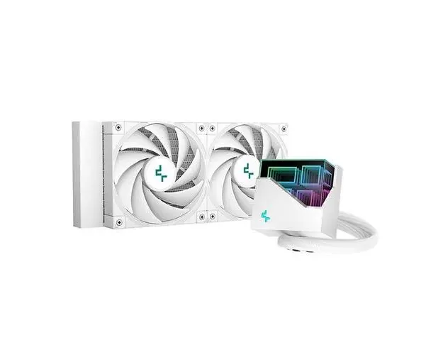 Cooler procesor cu lichid Deepcool LT520 alb iluminare aRGB