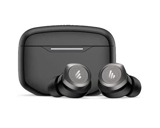 Casti Edifier, wireless, intraauriculare - butoni, pentru smartphone, microfon pe casca, conectare prin Bluetooth 5.3, ANC, IP55, USB-C, Negru