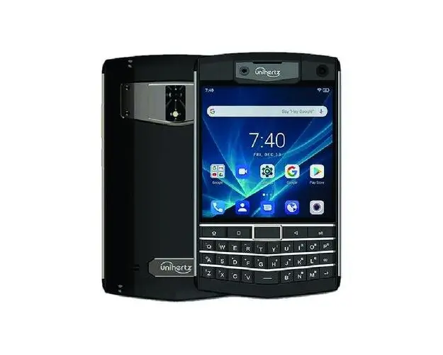 Telefon mobil Unihertz Titan, 4G, 4.6inch, 6GB RAM, 128GB ROM, Android 10, Helio P60 Octa-Core, NFC, 6000mAh, Tastatura QWERTY, DualSIM, Negru