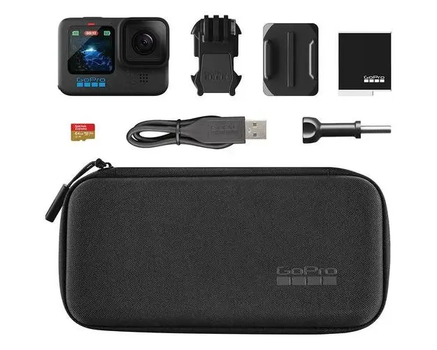 Camera video sport GoPro Hero12 Black 5.3K60 + Card MicroSD (Negru)