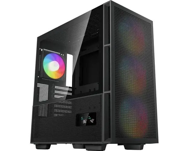 Carcasa Deepcool CH560 Digital, Middle Tower, E-ATX 4 Ventilatoare ARGB (Negru)